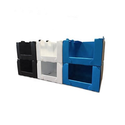 Korrugerte plaststabile plukking binger