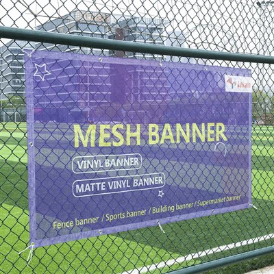 Trykt mesh-banner